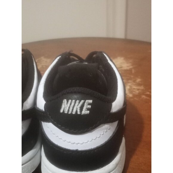 Nike Dunk Low Panda Black White Toddler Infant Size 7C CW1589-100 Sneakers - Picture 9 of 11